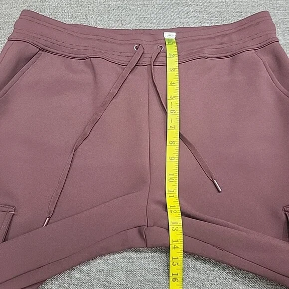 32 Degrees Heat Womens Drawstring Pull On Cargo Pockets Pants Large Size Wine - Picture 3 of 8